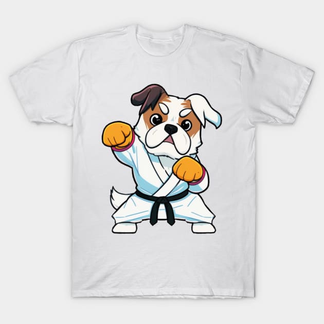 Dog Knows Karate T-Shirt by via-colab